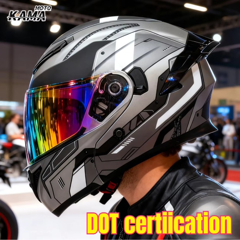 خوذات دراجات نارية معتمدة من و - مراجعة Modular Flip Up Motorcycle Helmet Dot Approved وسعره