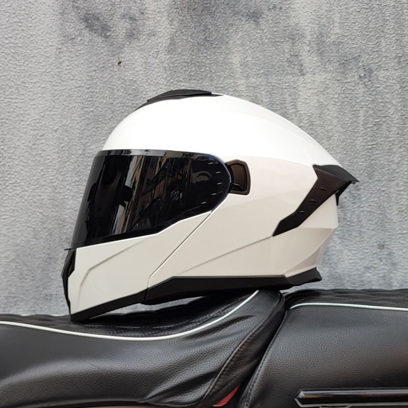 خوذة دراجات نارية كاملة للوجه، - مراجعة Dual Visor Motorcycle Racing Helmet وسعره