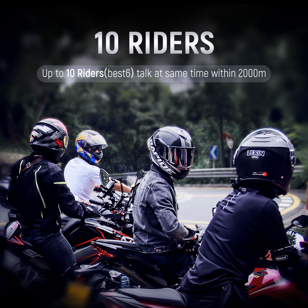 سماعات رأس بلوتوث للدراجات الن - مراجعة Full Face Motorcycle Helmet With Bluetooth وسعره