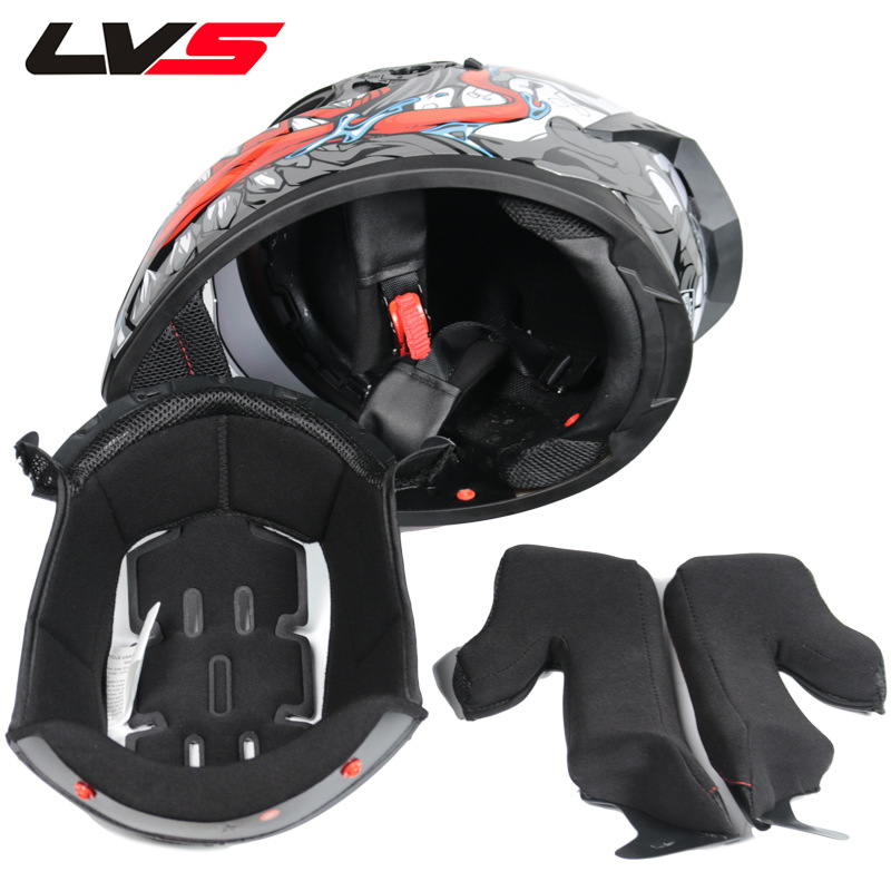 خوذة دراجة نارية LVS كاملة الو - مراجعة Full Face Motorcycle Helmet With Bluetooth وسعره